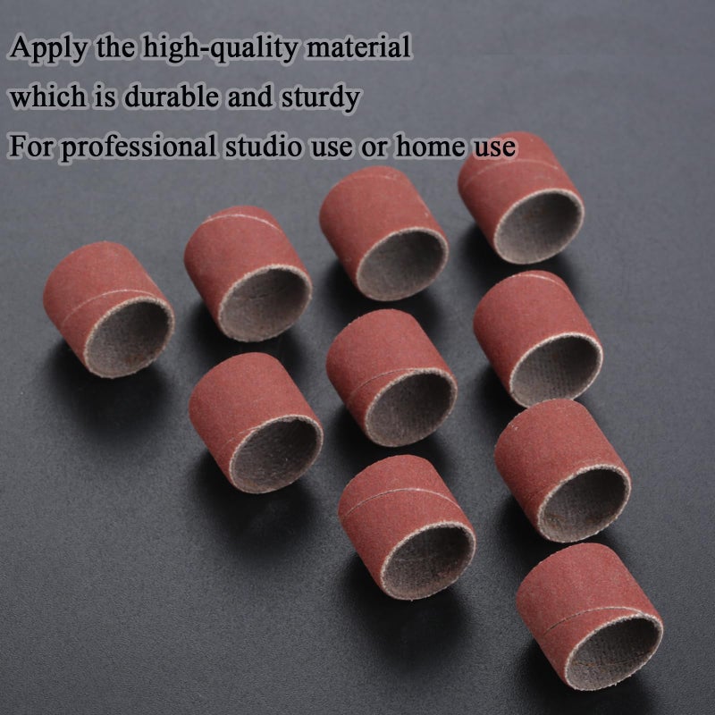 Yetaha 100 PCs Sanding Bands 320 Grit Drums Sleeves For DREMEL Rotary Tools 12CM - Image 4